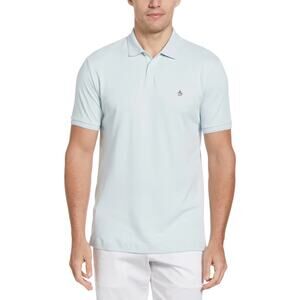 Original Penguin Cotton Interlock Short Sleeve Polo Shirt Ballad Blue L A004760